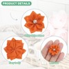 Unique Bargains Artificial Satin Durable Flexible Decorative Mini Ribbon Flowers with Rhinestones 1.2 Inch 100 Pcs - 2 of 4
