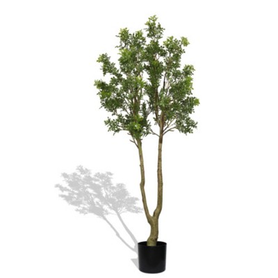 Maggift Artificial Plant Large Artificial Curved Branches of Green Plants Simulate Courtyard Garden Decoration Door 1set , Green, 67"*21.6"*63"