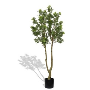 Maggift Artificial Plant Large Artificial Curved Branches of Green Plants Simulate Courtyard Garden Decoration Door 1set , Green, 67"*21.6"*63" - 1 of 4