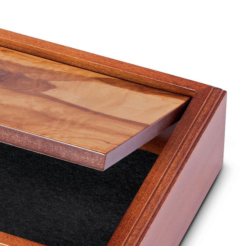 WE Games Wooden Keepsake Stash Box with Olive Wood Lid, 3 of 5