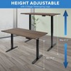 Mount-It! Electric Sit-Stand Desk with Tabletop - Black/Adrift - 4 of 4
