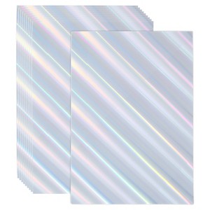 Unique Bargains Scrapbook Poster DIY Craft Reflective Metallic Mirror Holographic Cardstock - 1 of 4
