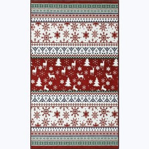 COZONY Christmas Washable Area Rug ¨C Vintage Medallion Non-Slip Soft Low Pile Small Floor Rug for Entryway, Kitchen, Bedroom & Bathroom - 1 of 4