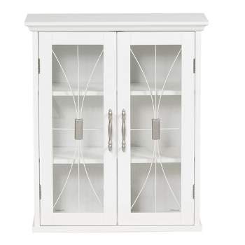 Teamson Home Delaney 20.5" x 24" 2-Door Removable Wall Cabinet, White