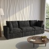 Cloud Sectional Couches for Living Room,100.5" Convertible Love Seat, 3 Seater Modular Sectional Sofa,Deep Seater Furniture Sets - 2 of 4