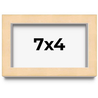 PosterPalooza | 7x4 Wood Frame with UV Acrylic, 6 Finishes: Black, White, Bronze, Silver, Wood, Mahogany