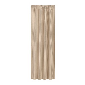 Sawyer Mill Charcoal Ticking Stripe Blackout Panel 84x40 - 1 of 4