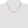 Black Bow Jewelry 2.75mm 14K Yellow Gold Hollow Singapore Chain Necklace - 2 of 4
