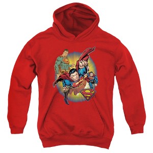 Boys’ DC Superman Superman Collage Hooded Sweatshirt - 1 of 4
