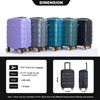 20" Carry On Luggage Airline Approved Hard Shell Suitcase with TSA Lock, Spinner Wheels -ModernLuxe - 3 of 4