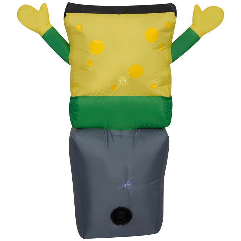 Gemmy Airblown Inflatable SpongeBob as Monster on Tombstone Nick, 3 ft Tall, Multi, 5 of 6