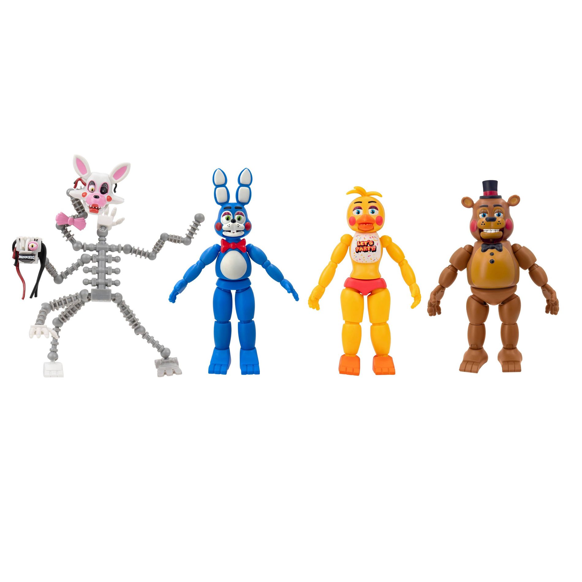 Five Nights at Freddy's 5'' Toy Freddy Toy Bonnie Toy Chica 1 & Mangle Action Figure - 4pk