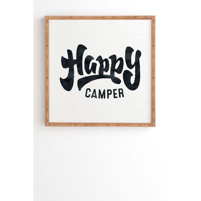 Nature Magick Happy Camper Bamboo Framed Wall Art - Deny Designs, 1 of 5