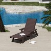 WestinTrends Adirondack Outdoor Chaise Lounge for Patio Garden Poolside - 2 of 2