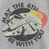 Girl's Star Wars Retro Millennium Falcon May the 4th Be With You T-Shirt - 2 of 4