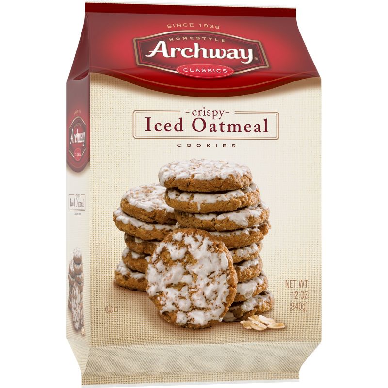 Archway Cookies Crispy Iced Oatmeal Cookies - 12oz, 3 of 6