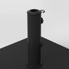 55lbs Polycrete Square Outdoor Patio Market Umbrella Bases with Wheels - Threshold™ - 3 of 4
