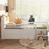 Twin Size Loft Bed with House Shape Headboard and Storage Drawers - 2 of 4