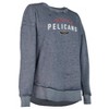 NBA New Orleans Pelicans Women's Burnout Crew Neck Fleece Sweatshirt - 3 of 4