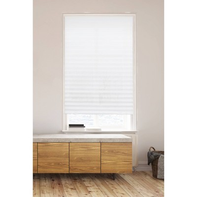 36"x72" Pleated Light Filtering Paper Shades White - Lumi Home Furnishings