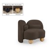 Meridian Furniture,Daphne Chenille Fabric Chair - 2 of 4