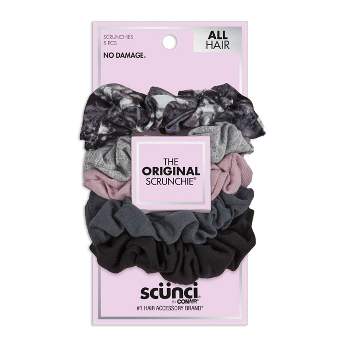 scünci No Damage Scrunchies - Pink/Greys - All Hair - 5pk
