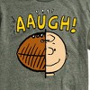 Men's - Peanuts - C Brown Half Football Head Short Sleeve Graphic T-Shirt - 2 of 4