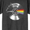 Pink Floyd Prism Record Crew Neck Short Sleeve Anthra Melange Women's T-shirt - 2 of 3