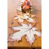 Design Imports  Maple Leaves Embroidered Table Runner, 14X70" - 2 of 4