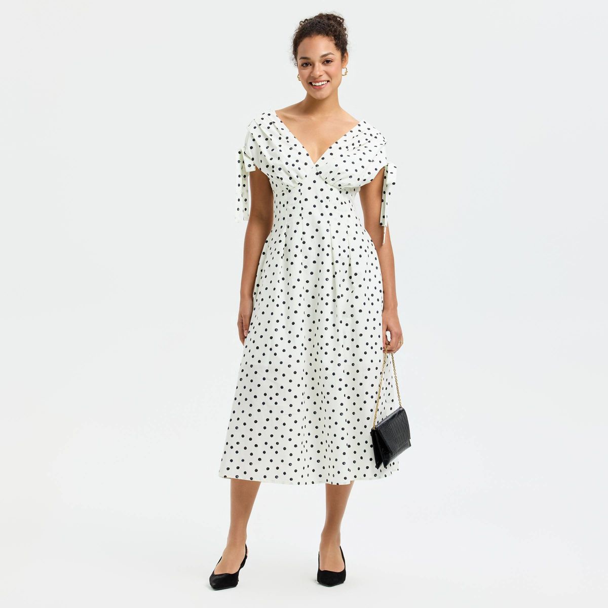 Women's Tie Shoulder Midi Dress - A New Day™ - thumbnail 6