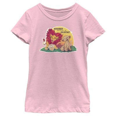 Girl's Lion King Nala And Simba You Are My Valentine T-shirt : Target