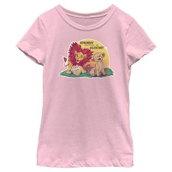 Girl's Lion King Nala and Simba You Are My Valentine T-Shirt
