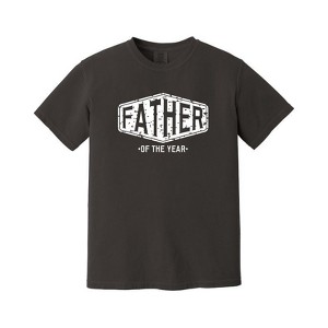 Simply Sage Market Men's Vintage Father of The Year Short Sleeve Garment Dyed Tee - 1 of 3