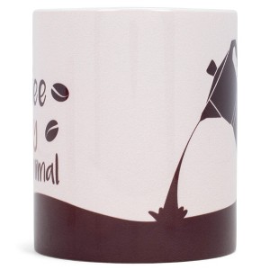 Elanze Designs Coffee is my Spirit Animal 11 Ounce White Ceramic Coffee Mug - 1 of 2