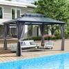UPTION Aluminum Patio Gazebo with Durable Structure - 3 of 4