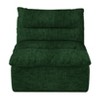 Lazy Floor Sofa ,Modern Armless Floor Lounge Chair, Comfy Accent Bean Bag Couch, Single Corner Chair Sofa for Living Room Bedroom Salon Office-green - 4 of 4