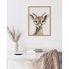 Kate & Laurel All Things Decor 12"x16" Gallery Cute Deer Wearing Glasses Print by The Creative Bunch Studio Gold - 4 of 4