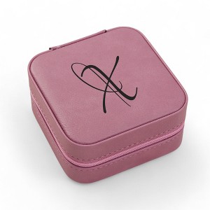 Personalization Mall Personalized Pink Leatherette Jewelry Case - 1 of 1
