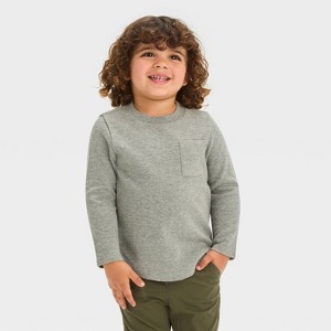Toddler Boys' Long Sleeve Jersey Pocket T-Shirt - Cat & Jack™ - 1 of 3
