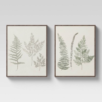 (Set of 2) 16" x 20" Ferns Framed Wall Art - Threshold™