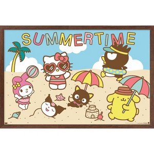 Trends International Hello Kitty and Friends: 22 Seize The Moment - Beach Framed Wall Poster Prints - 1 of 4