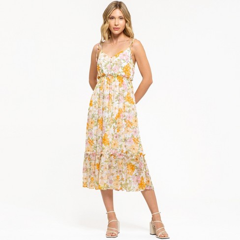August Sky Women's Sleeveless Floral Maxi Dress - image 1 of 4