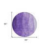 Purple Lilac And Lavender Ombre Washable Indoor Outdoor Area Rug - 3 of 4