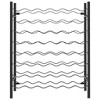 vidaXL Wine Rack for 48 Bottles Black Metal - 2 of 4