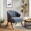 Ernest Barrel chair with Legs in a Wishbone Shape |ARTFUL LIVING DESIGN - 2 of 4