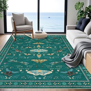 Garvee Insect Washable Rugs for Living Room Bedroom Ultra-Thin Non Slip Dining Room Soft Area Rug Stain Resistant Large Carpet for Office Nursery - 1 of 1