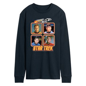 Men's - Star Trek - Retro Original Series Crew Long Sleeve Graphic T-Shirt - 1 of 4