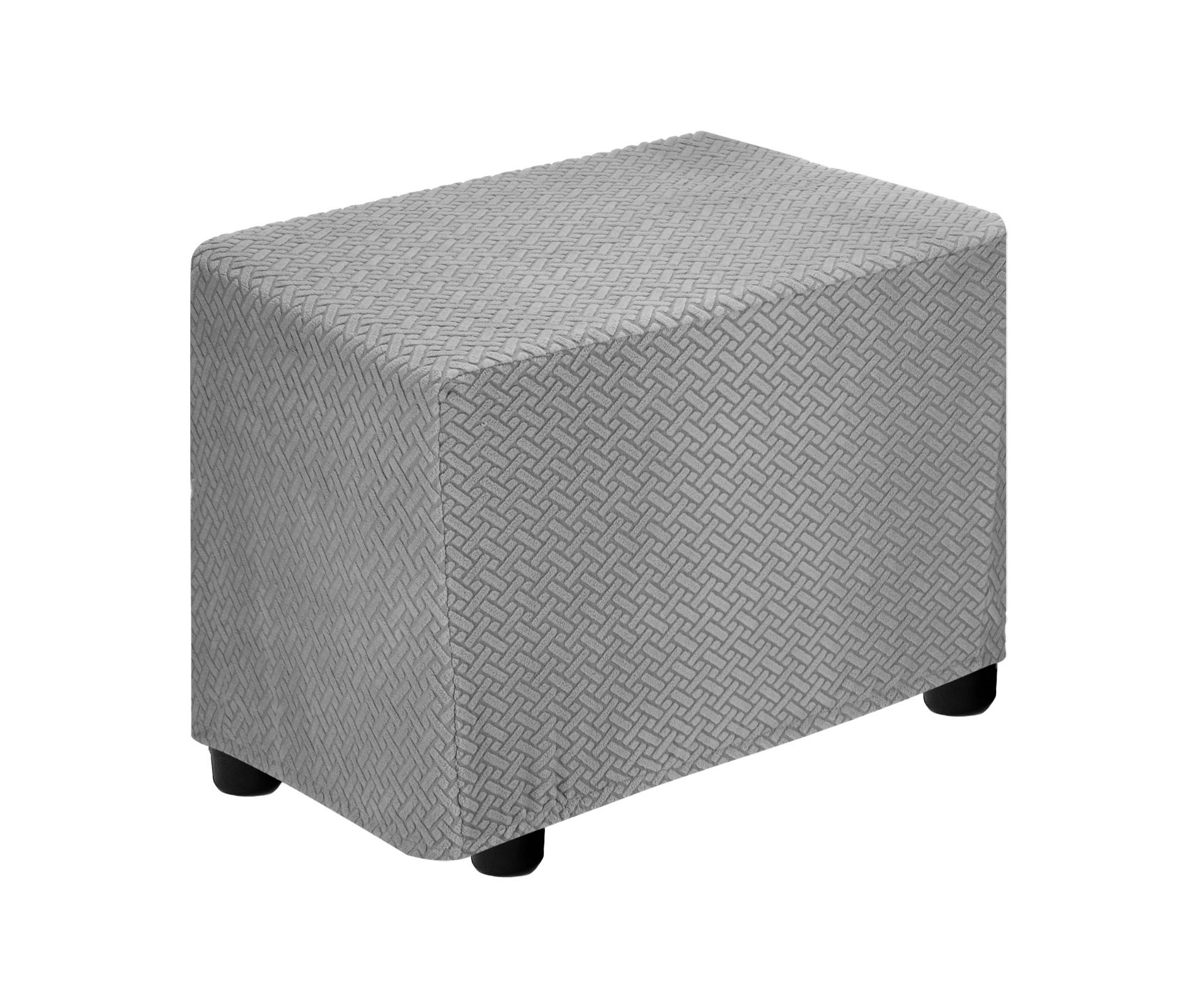 Unique Bargains Living Room Twill Stretch Protective Rectangle Silpcover 20"-30" Light Gray