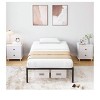 coucheta 14 Inch Metal Bed Frame Platform Bed Frame No Box Spring Needed, Sturdy Heavy Duty Bed Frame, Easy Assembly, Under Bed Storage - Black - 2 of 4