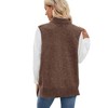 Coolmee Sweater Vest for Women V Neck Sleeveless Knit Solid Casual Ribbed Preppy Pullover Tops - 2 of 4